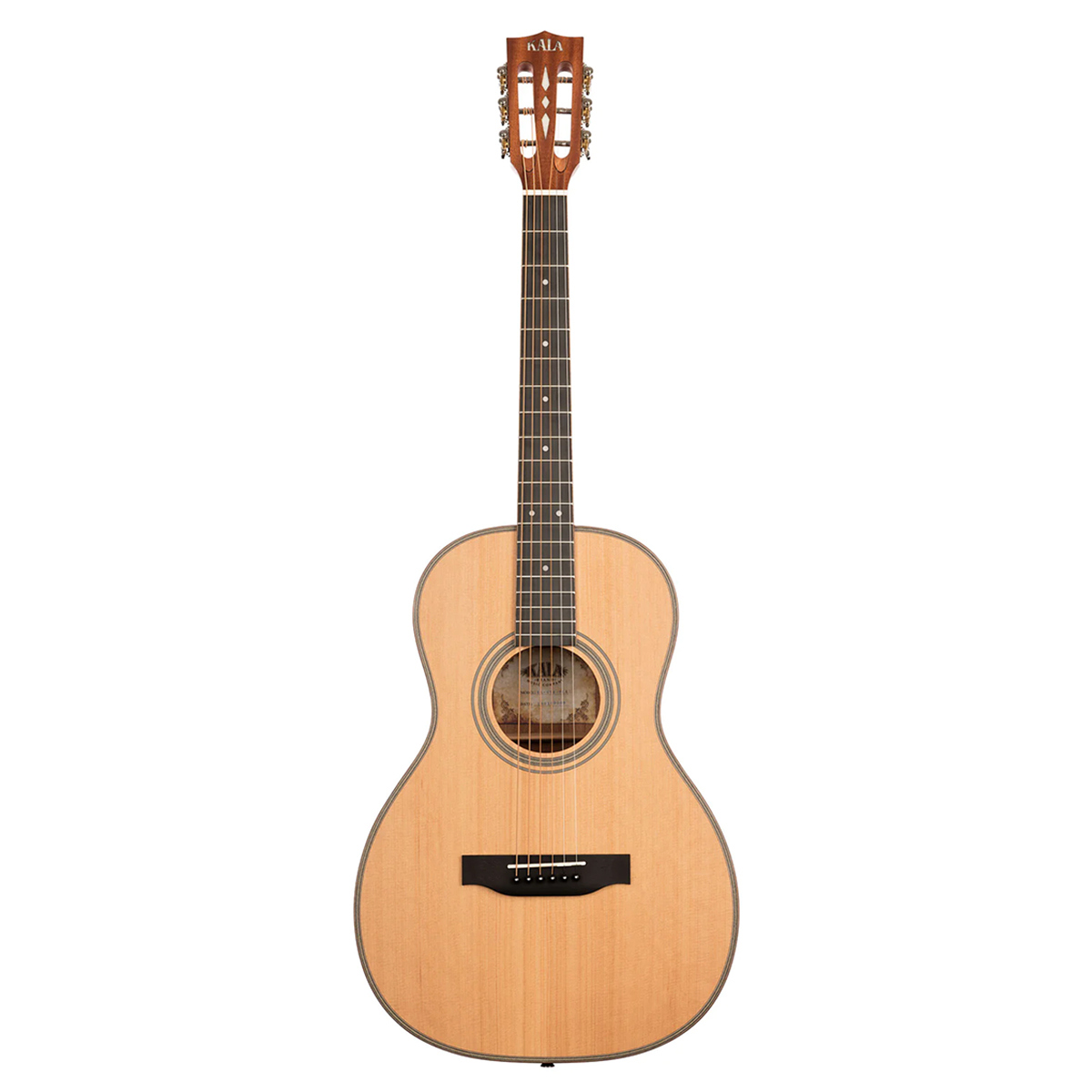 

Kala Solid Cedar Top Parlor Acoustic Guitar with Gig Bag, Natural