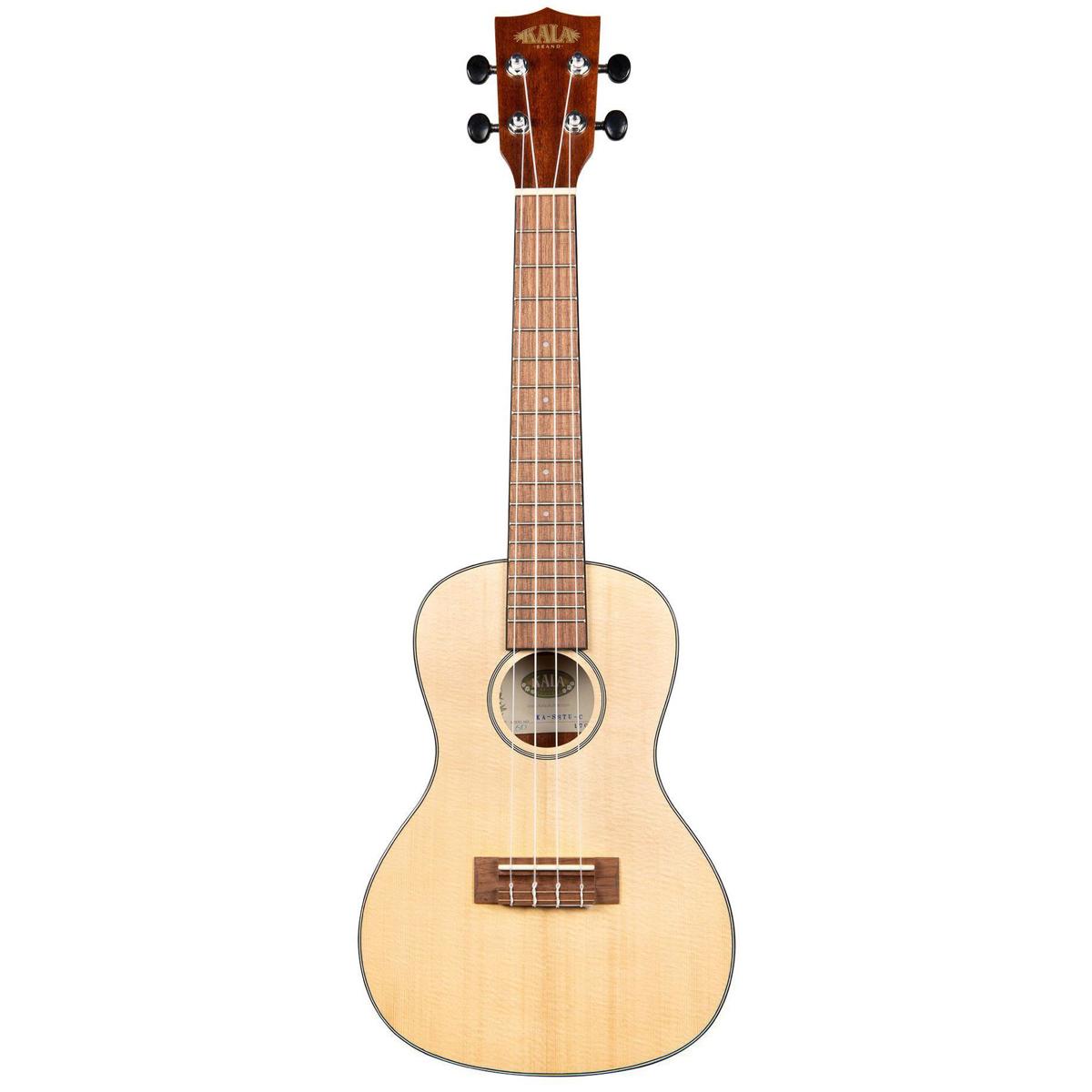 

Kala Satin Solid Spruce Mahogany Travel Concert Ukulele with Gig Bag