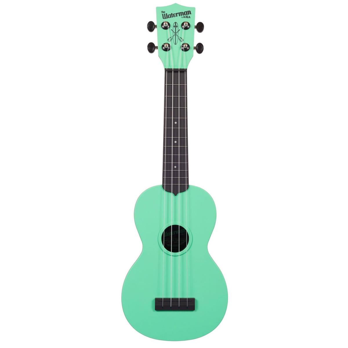 

Kala Matte Sea Foam Green Waterman Soprano Ukulele with Custom Logo Tote Bag