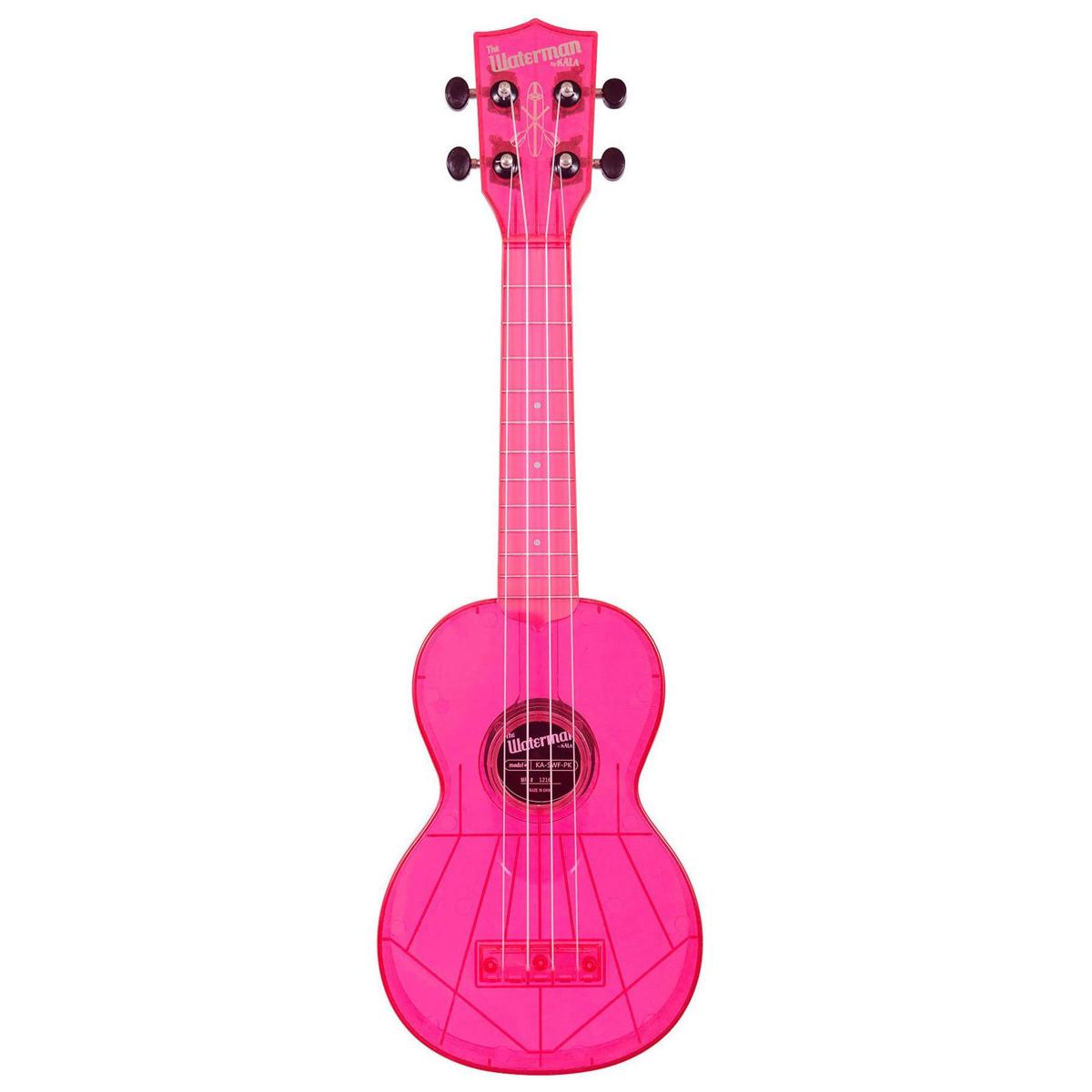 

Kala Gloss Watermelon Pink Fluorescent Waterman Soprano Ukulele with Tote Bag