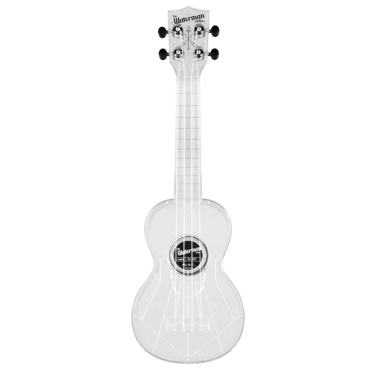 

Kala Gloss All Clear Transparent Ice Waterman Soprano Ukulele with Tote Bag