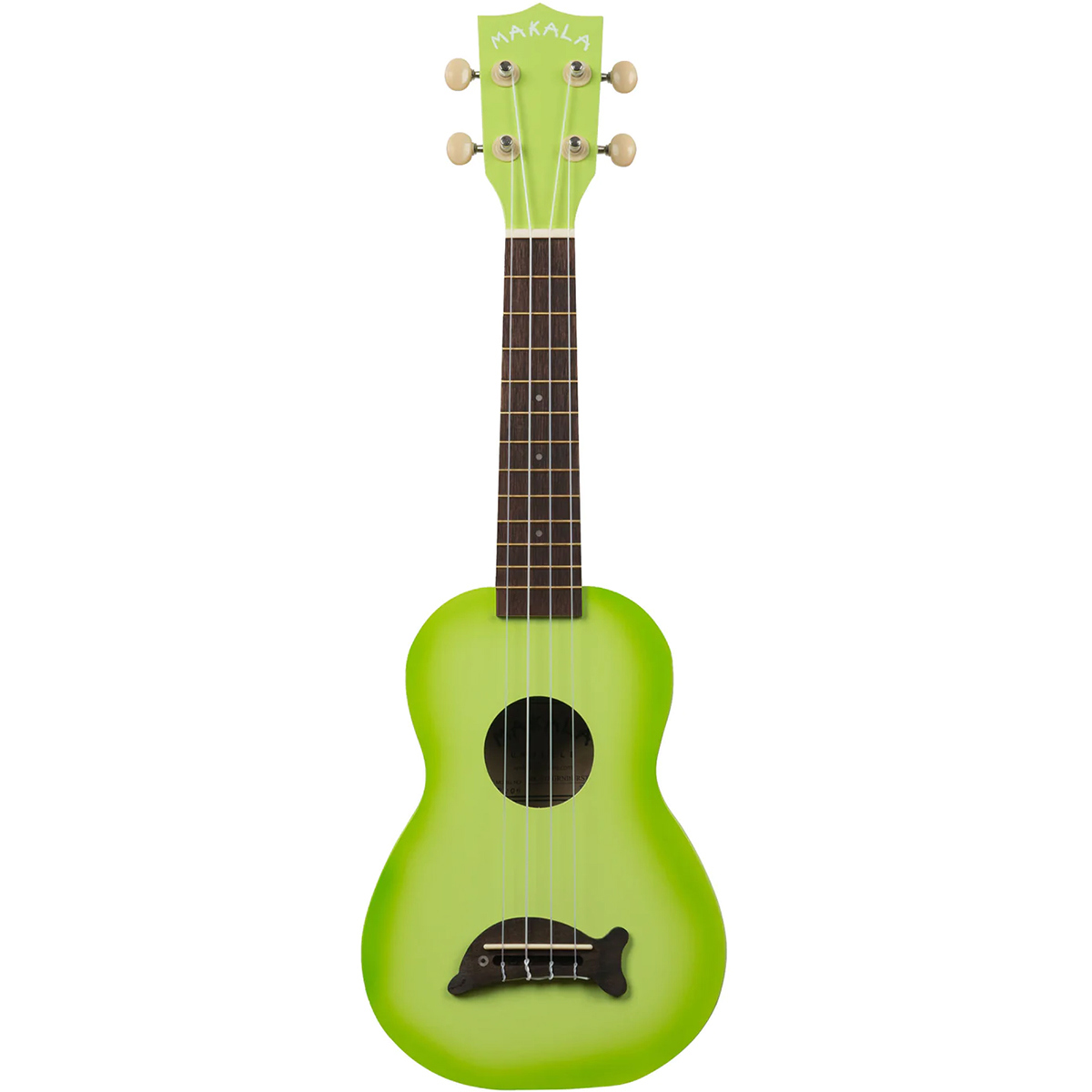 Image of Kala Soprano Dolphin Ukulele Green Apple Burst