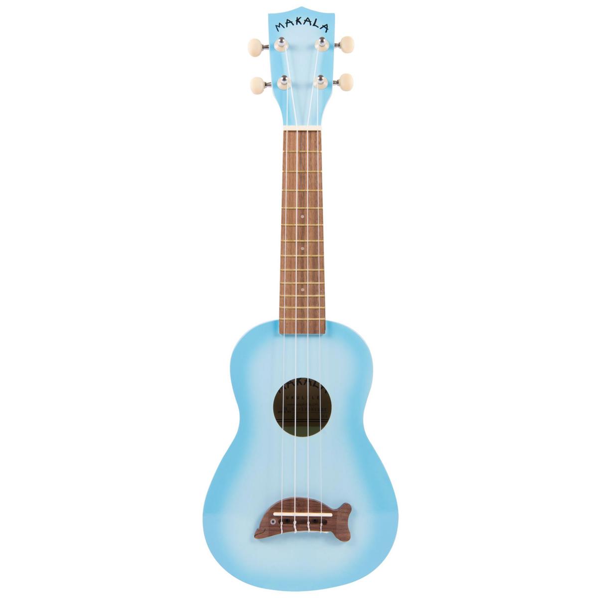 Image of Kala Soprano Dolphin Ukulele Light Blue Burst