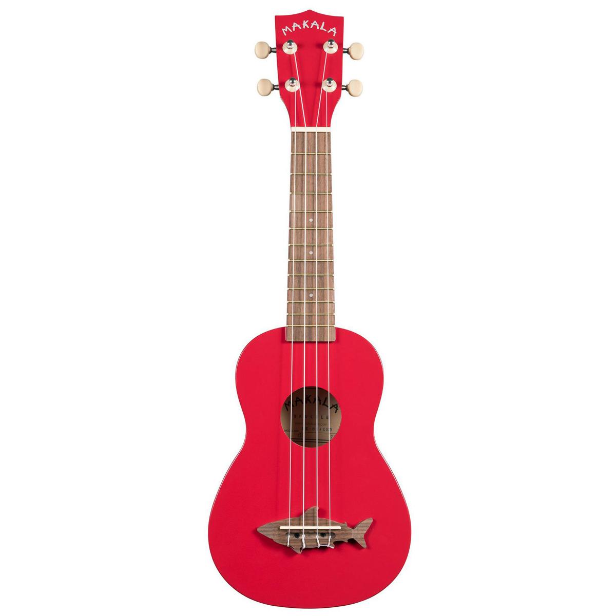 

Kala Matte Red Sea Makala Shark Soprano Ukulele with Tote Bag