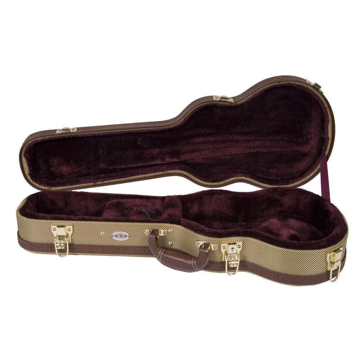 Image of Kala Tweed Hard Case for Archtop Concert Ukulele