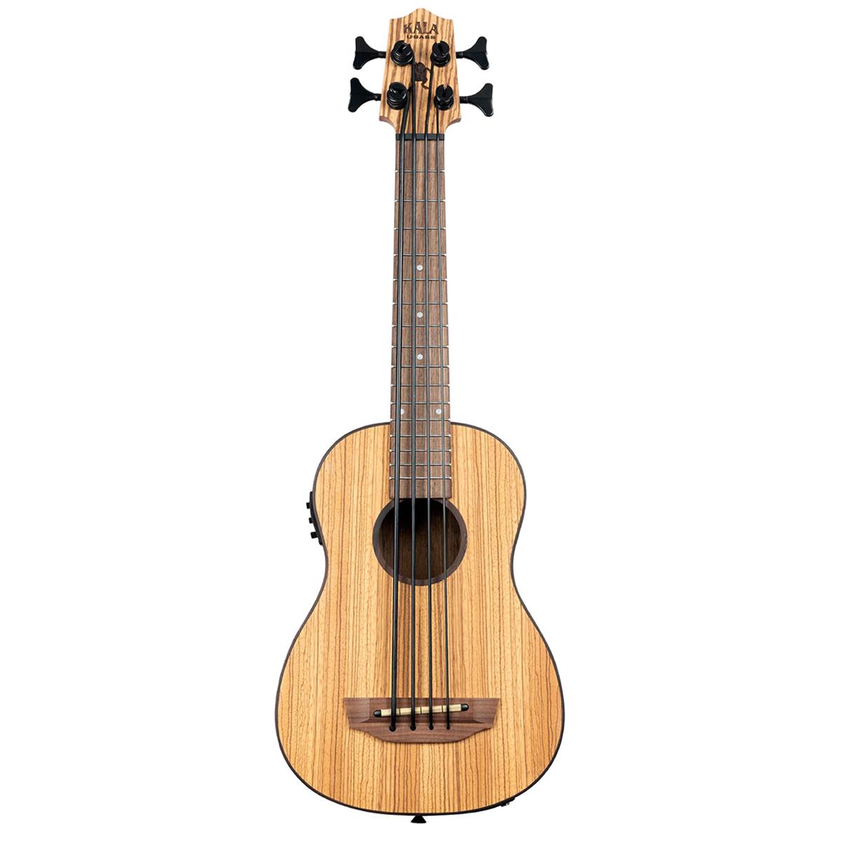 Image of Kala U-BASS Zebrawood Acoustic Electric Bass Guitar