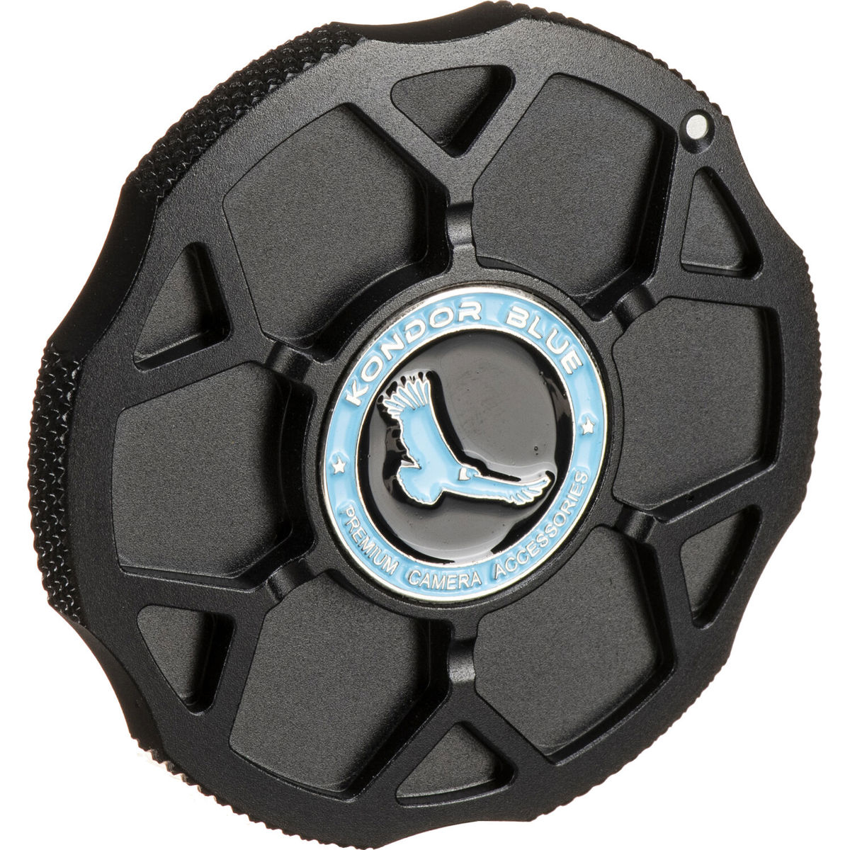 

Kondor Blue Aluminum Body Cap for Canon RF Mount Cameras, Raven Black