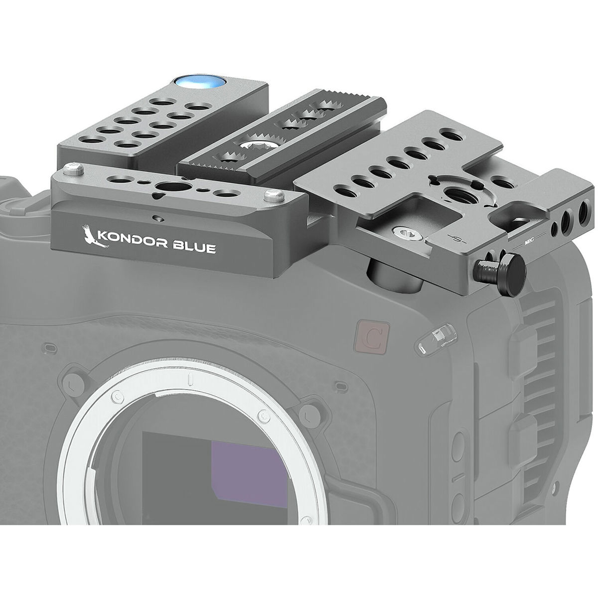 

Kondor Blue Top Plate for Canon C70 Camera, Space Gray