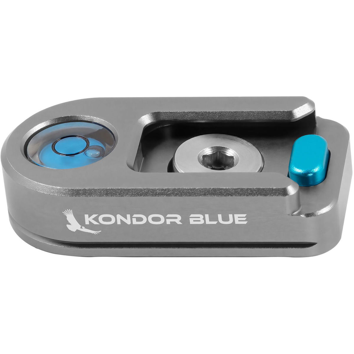 

Kondor Blue Bubble Level Cold Shoe Plate with Safety Release, Space Gray