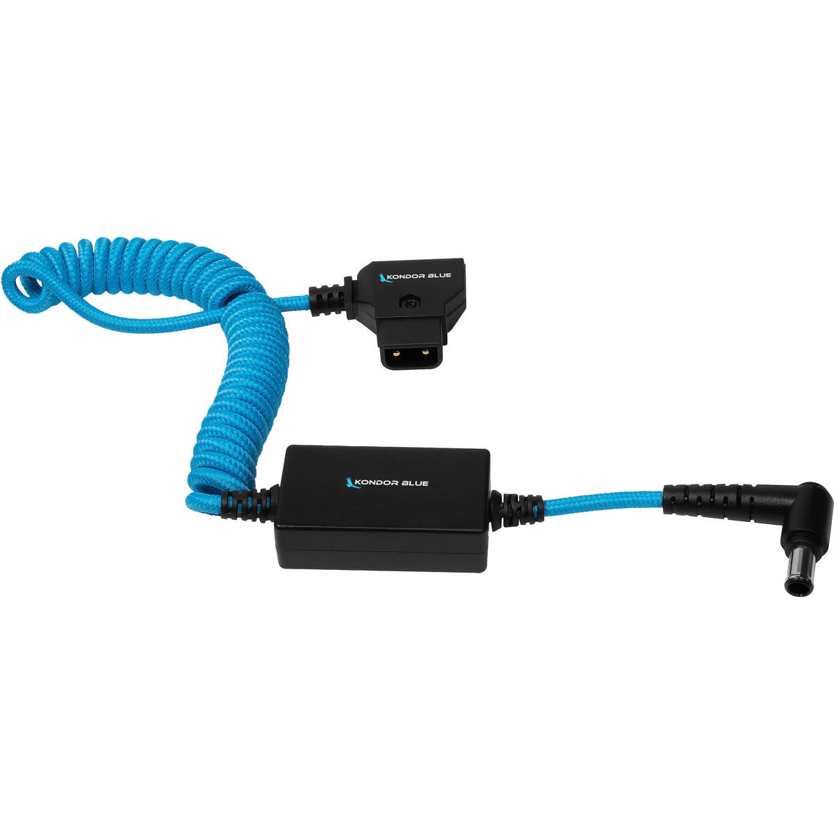 

Kondor Blue D-Tap to 19.5V Regulated Right Angle DC Coiled Cable for SonyFX9/FX6