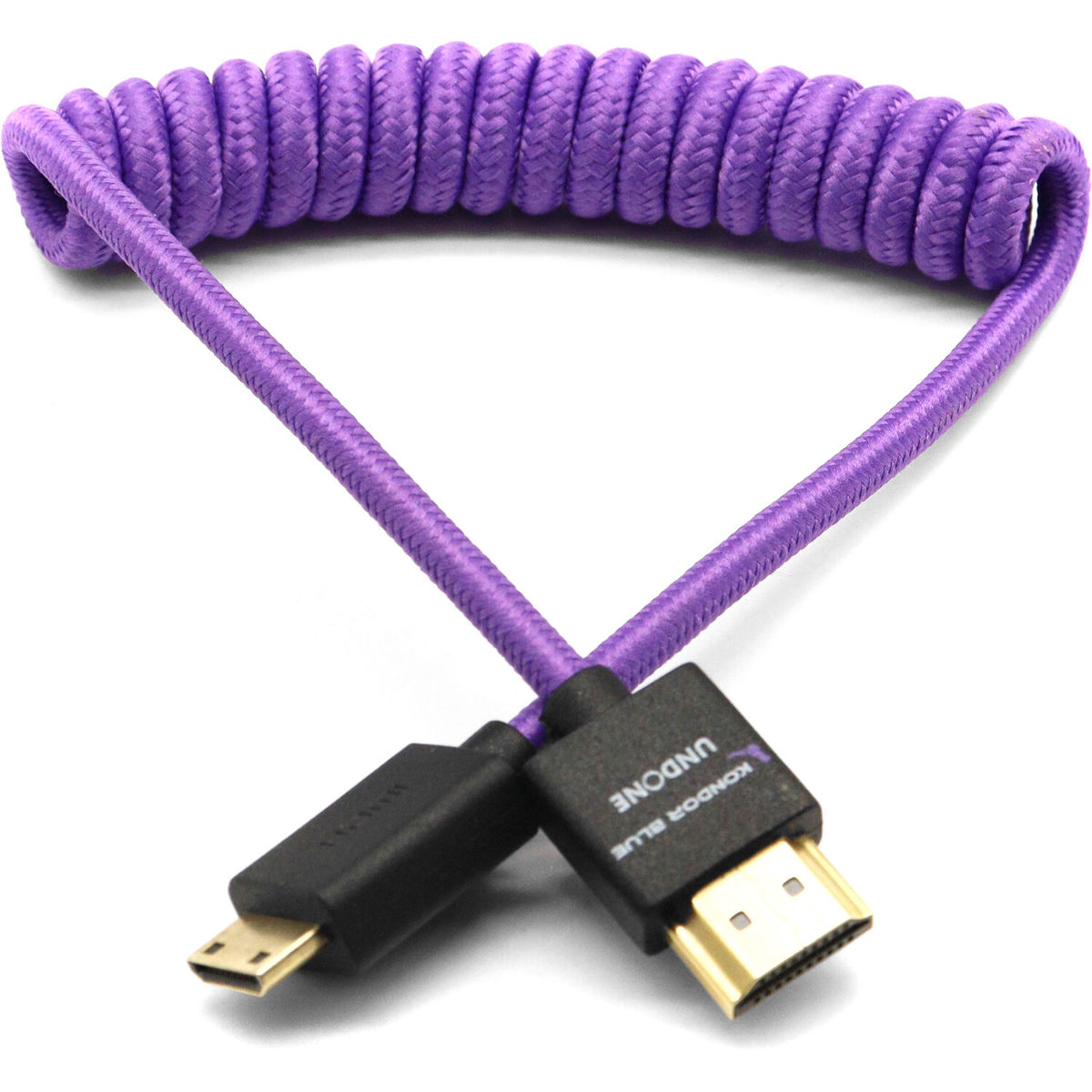 

Kondor Blue 12-24" Gerald Undone LE HDMI Coiled Cable for Monitors, Purple