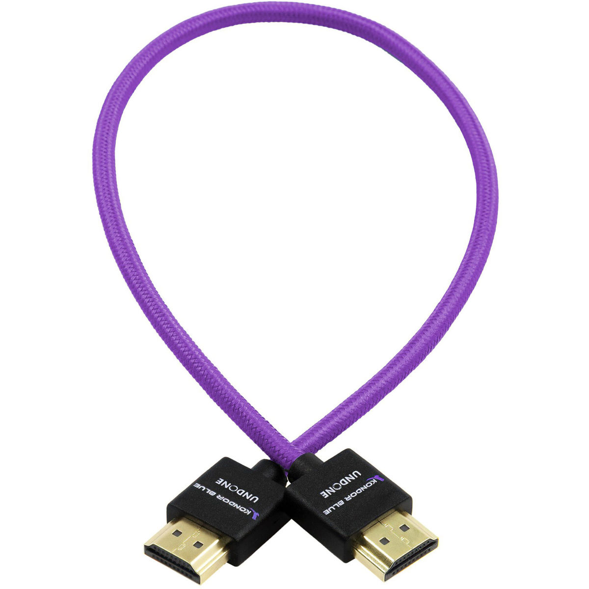 

Kondor Blue 16" Gerald Undone LE HDMI to HDMI Nylon Braided Cable, Purple