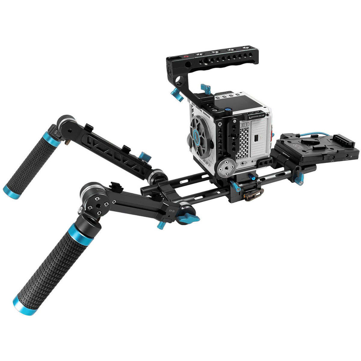 

Kondor Blue Ultimate Camera Rig w/V-Mount Plate for RED Komodo Camera,RavenBlack