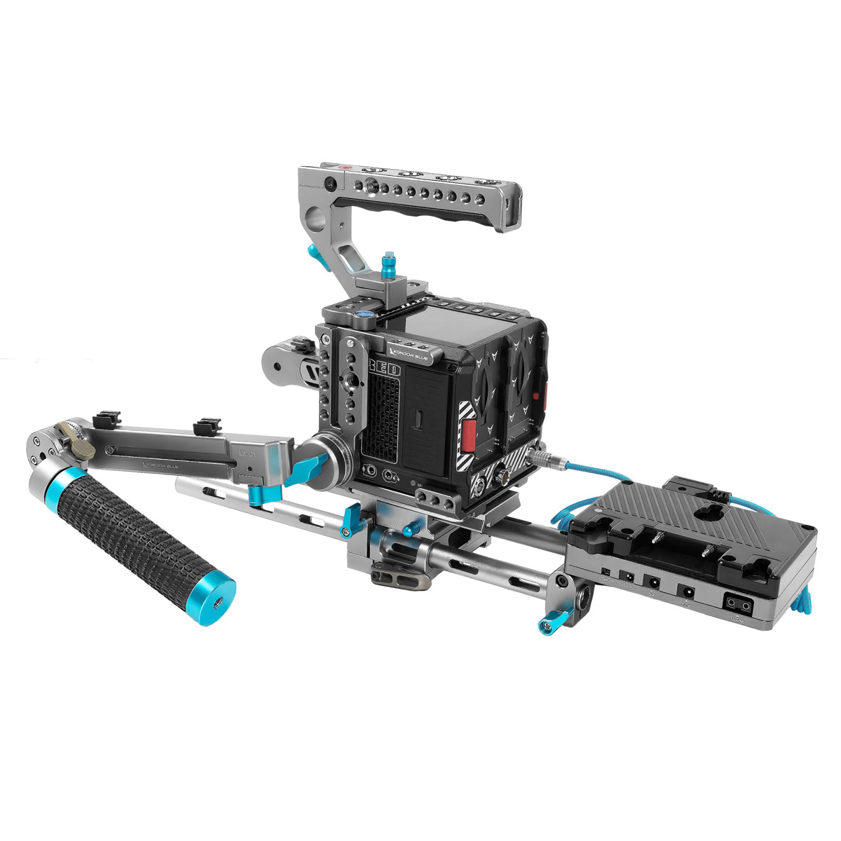 

Kondor Blue Ultimate Camera Rig w/Gold Mount Plate for RED Komodo Cameras, Gray