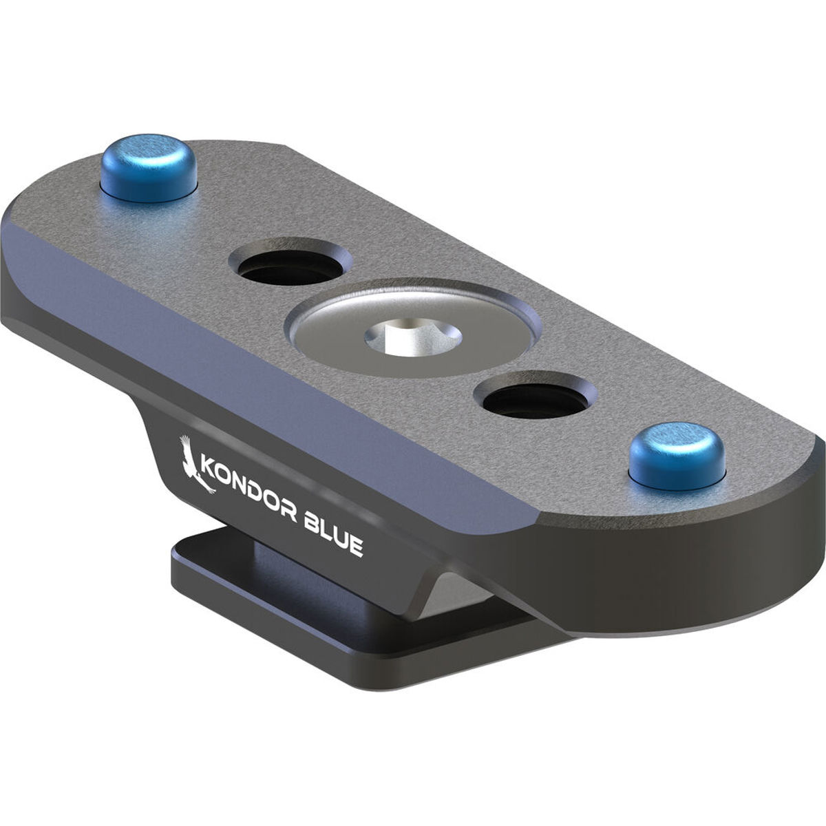 

Kondor Blue NATO Rail to Hot Shoe Adapter for Remote Trigger Top Handles, Gray