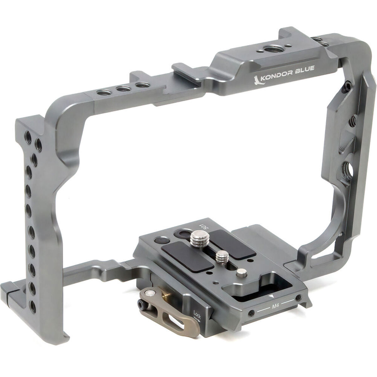

Kondor Blue Full Camera Cage w/Trigger Top Handle for Panasonic S1/S1R/S1H, Gray