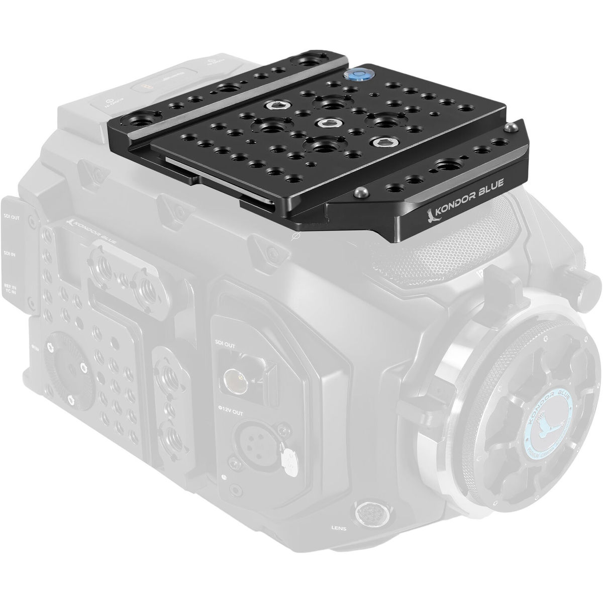 

Kondor Blue Top Plate for Blackmagic Design URSA Mini 12K/4.6K/4K, Raven Black