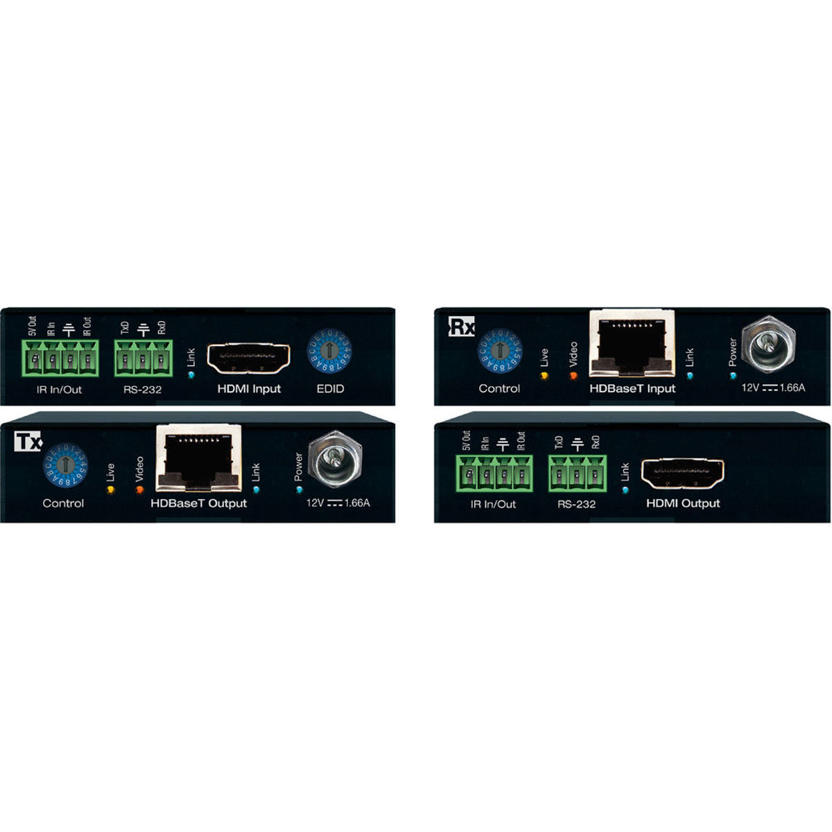 

Key Digital KD-X444S 4K/18G HDMI/HDBaseT Extender Kit, Includes DC Power Supply