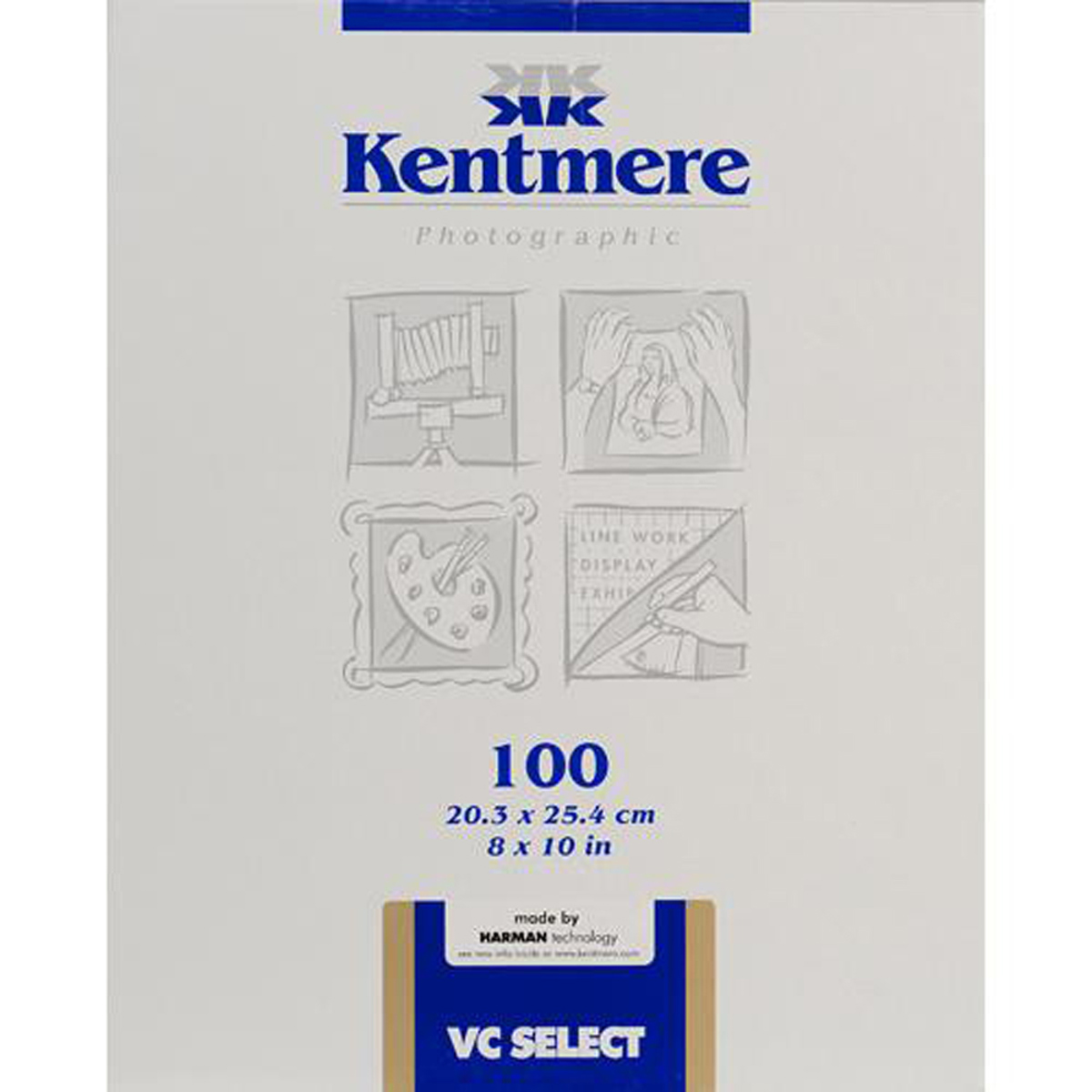 

Kentmere 6007418 VC Select Paper, 8x10in, 100 Sheets