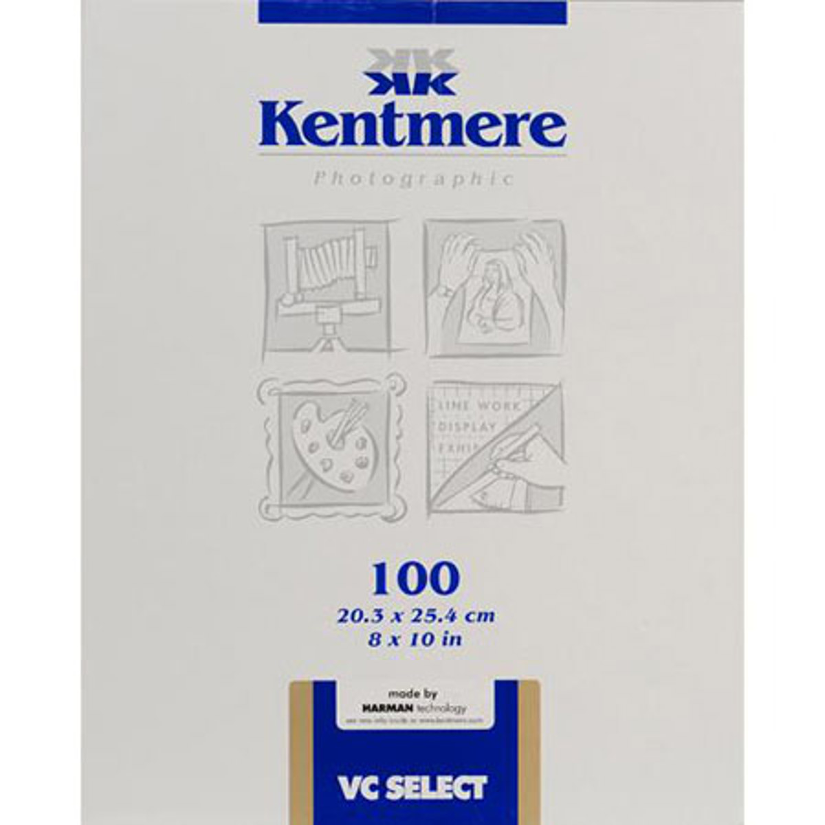 

Kentmere 6008071 VC Select Paper, 8x10in, 100 Sheets