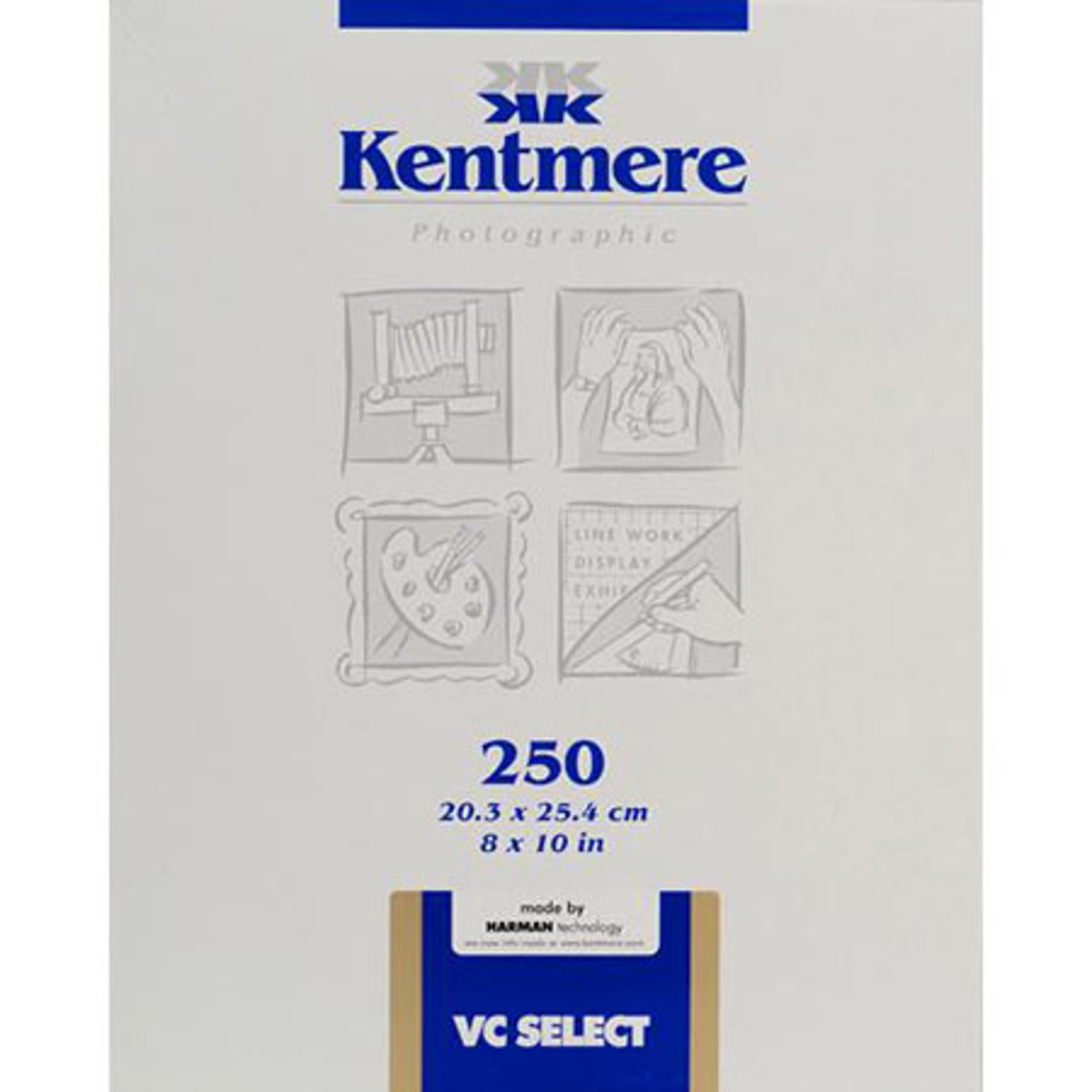 

Kentmere 6007308 VC Select Paper, 8x10in, 250 Sheets