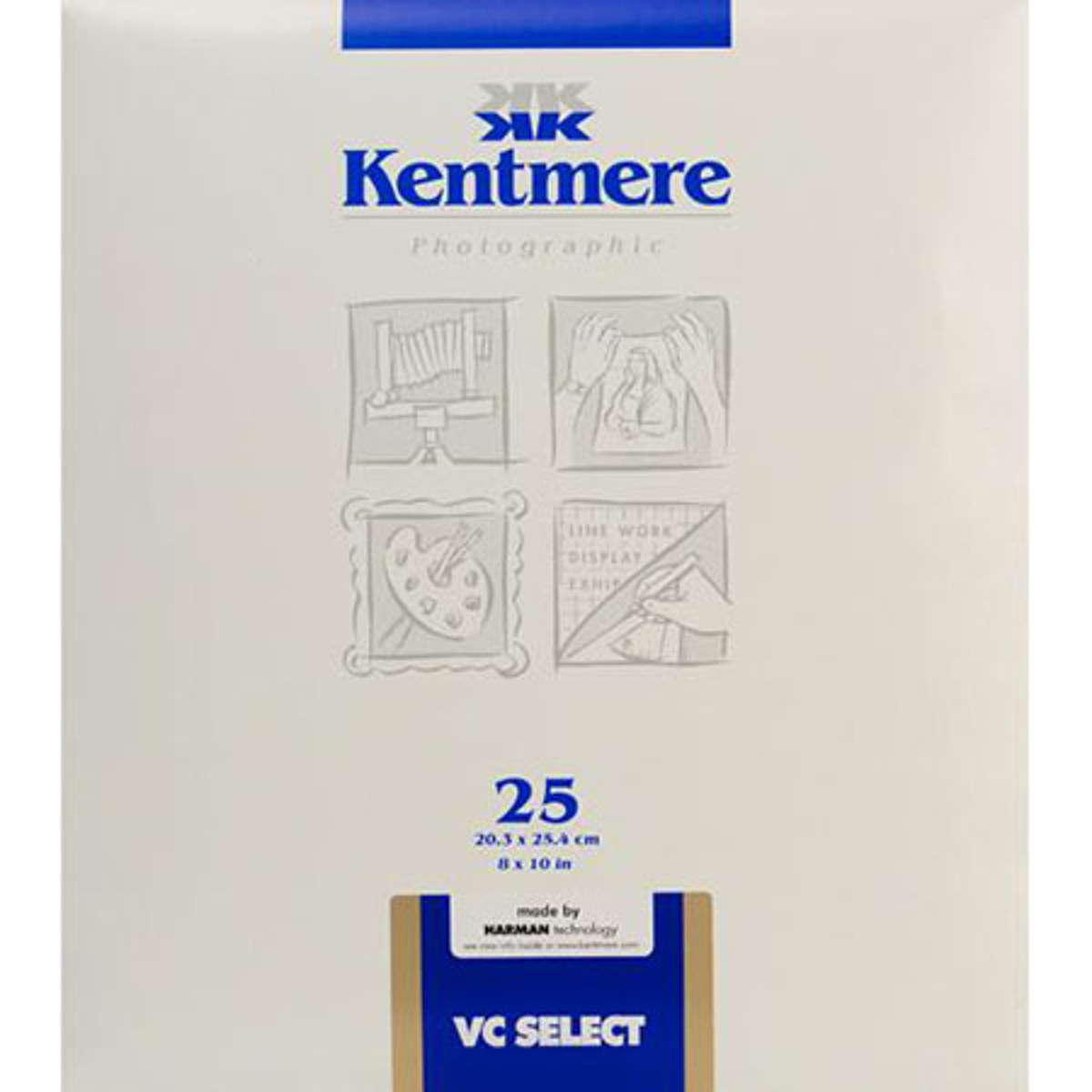 

Kentmere 6007449 VC Select Paper, 8x10in, 25 Sheets