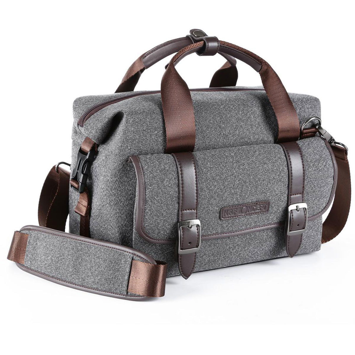 

K&F Concept Medium DSLR Camera Messenger Shoulder Bag, Gray