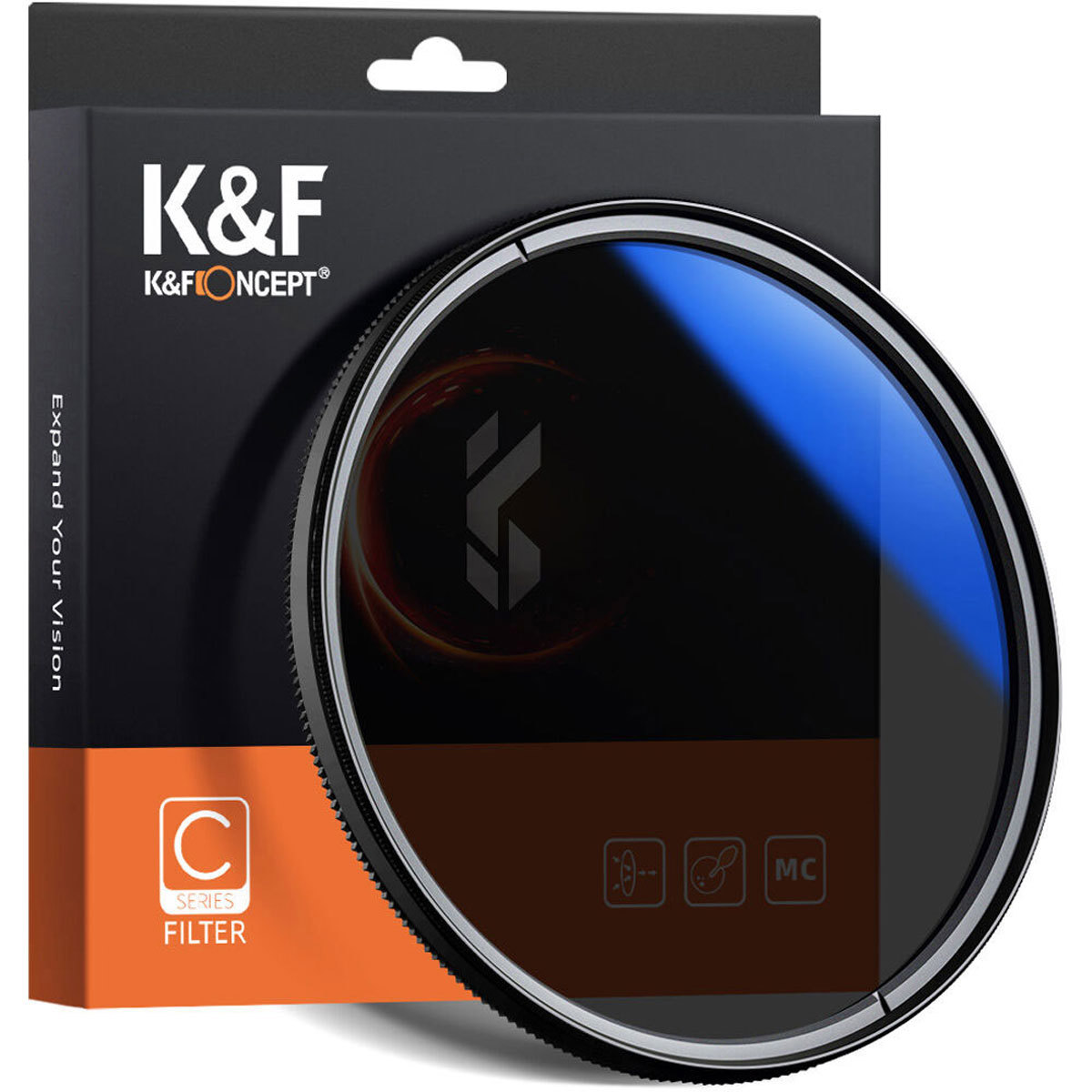 

K&F Concept 40.5mm Classic Slim Blue Multicoated Circular Polarizer Filter