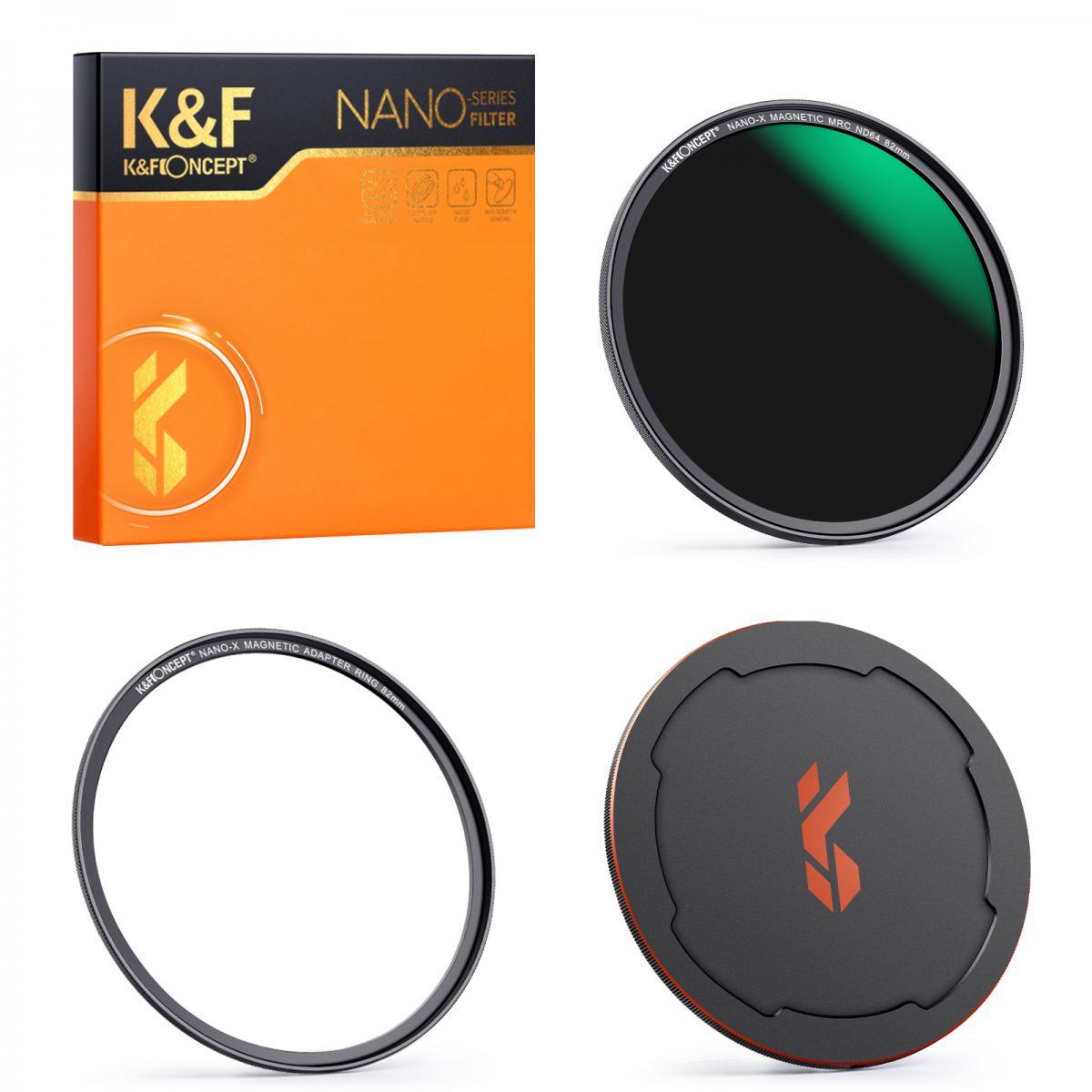 

K&F Concept 49mm Nano-X Neutral Density ND64 1.8 6-Stop Magnetic Filter