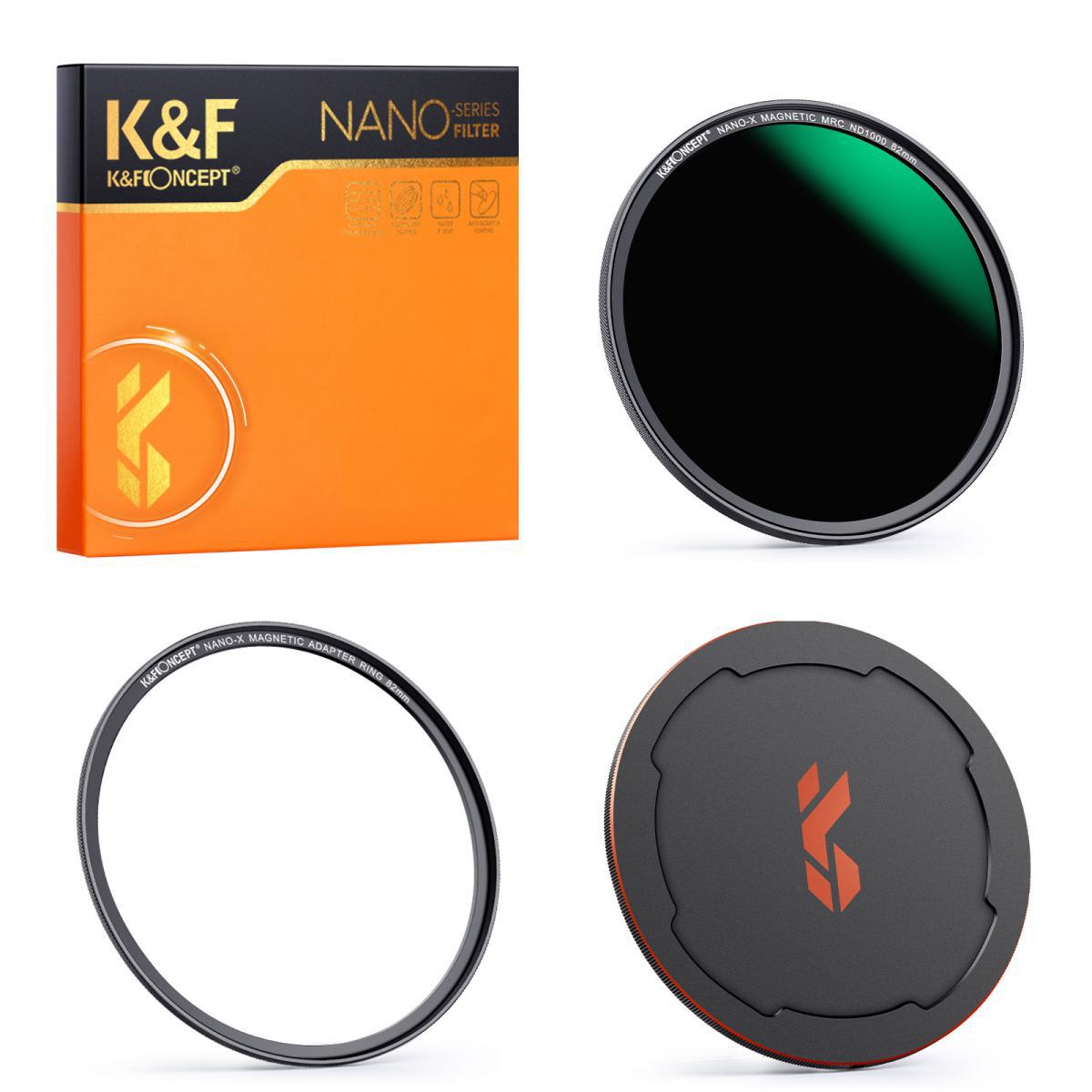 

K&F Concept 55mm Nano-X Neutral Density ND1000 3.0 10-Stop Magnetic Filter