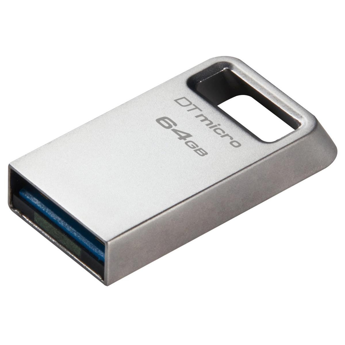 

Kingston Technology DataTraveler Micro 64GB USB 3.2 Gen 1 Metal Flash Drive