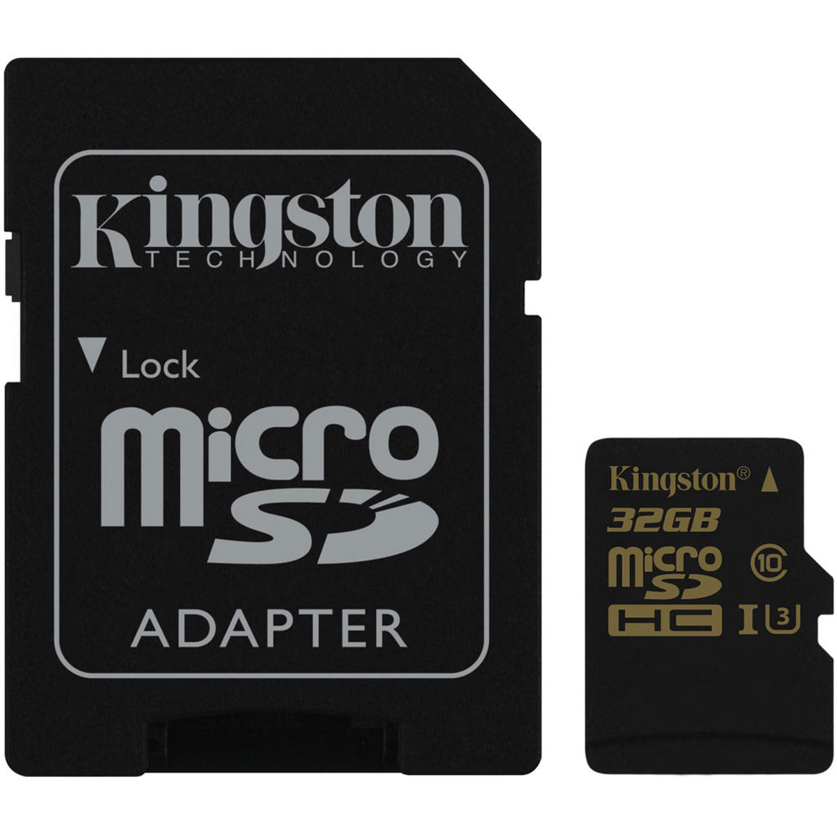 

Kingston Technology Gold 32GB UHS-I U3 microSDHC Memory Card with SD Adapter