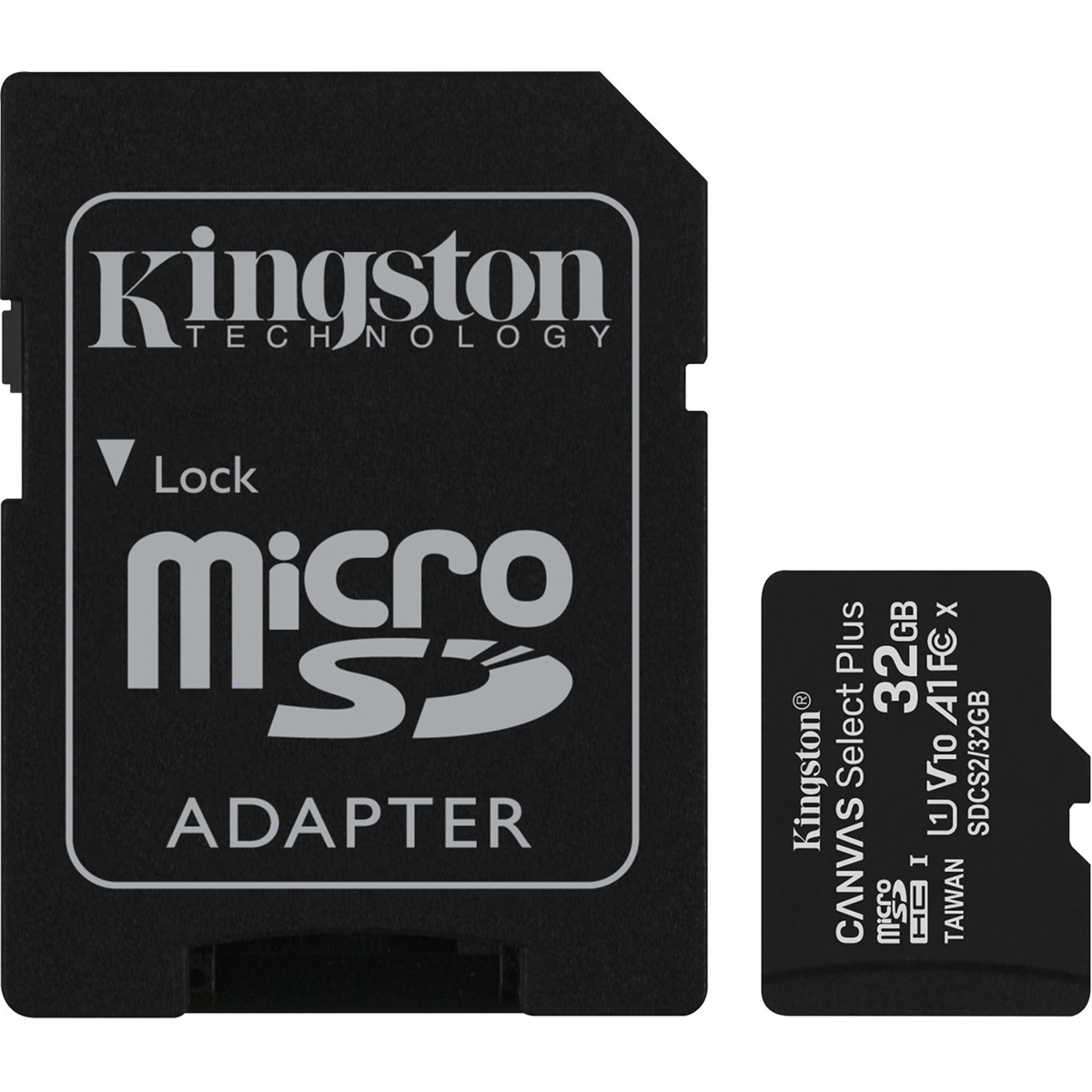 

Kingston Technology Canvas Select Plus 32GB microSDHC Card, SD Adapter, 3-Pack