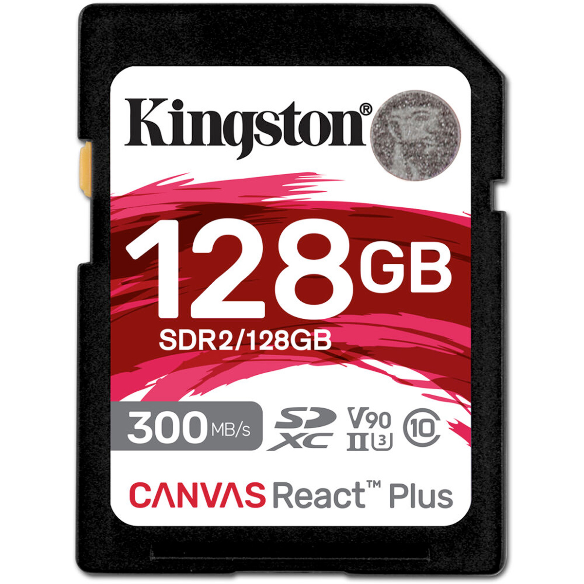 

Kingston Technology Canvas React Plus 128GB SDXC UHS-II Memory Card