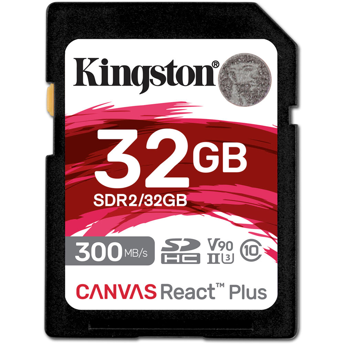 

Kingston Technology Canvas React Plus 32GB SDHC UHS-II Memory Card