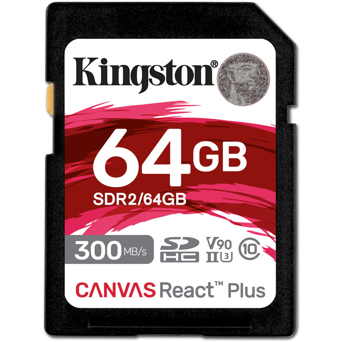 

Kingston Technology Canvas React Plus 64GB SDXC UHS-II Memory Card