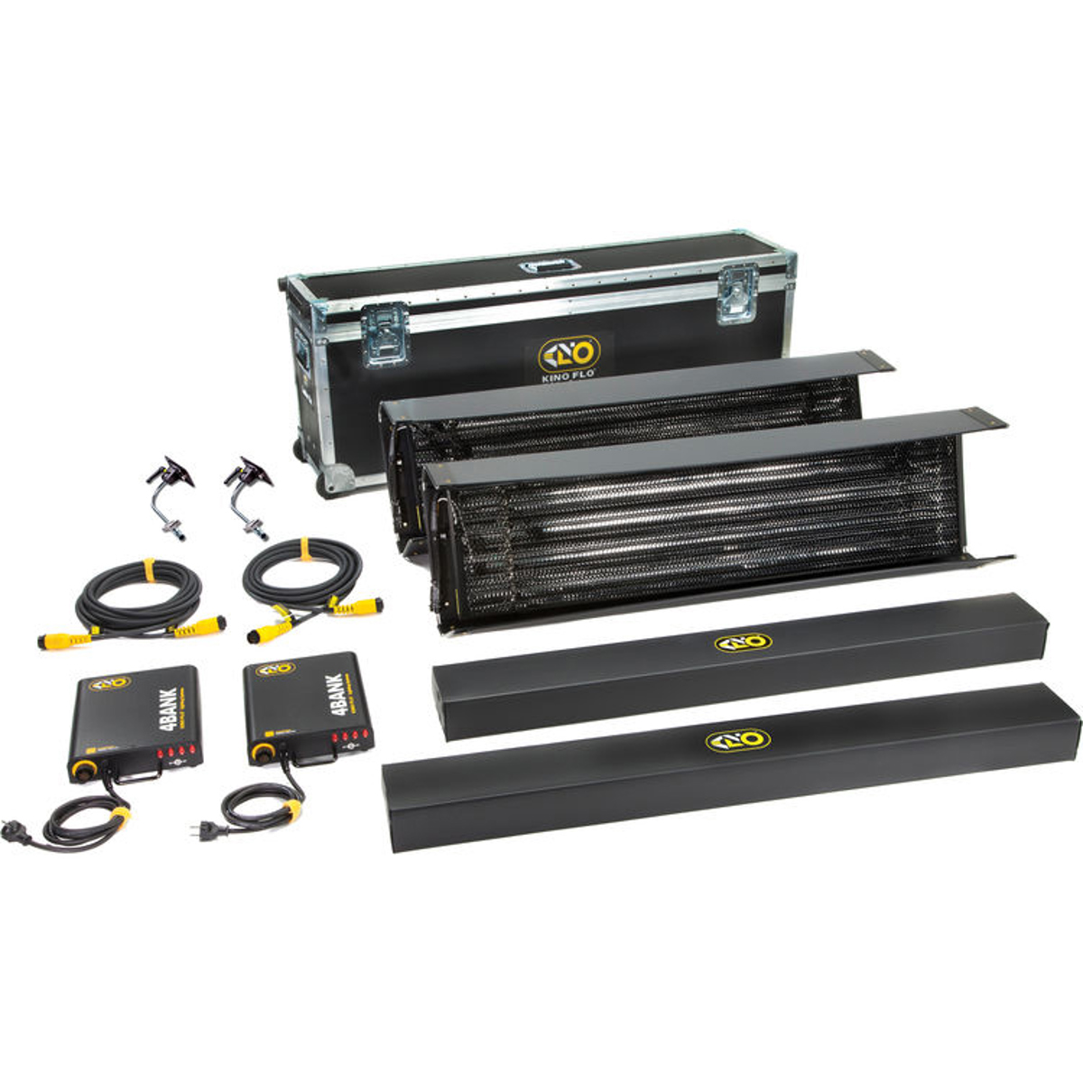 

Kirk Kino Flo Gaffer Kit with 2x 4Bank 4' Fixture & 2x 4Bank Ballast, Universal 230U