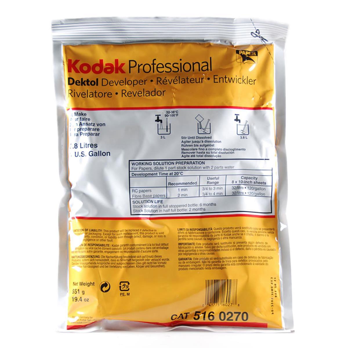

Kodak 1464726 Dektol Black/White Paper Developer