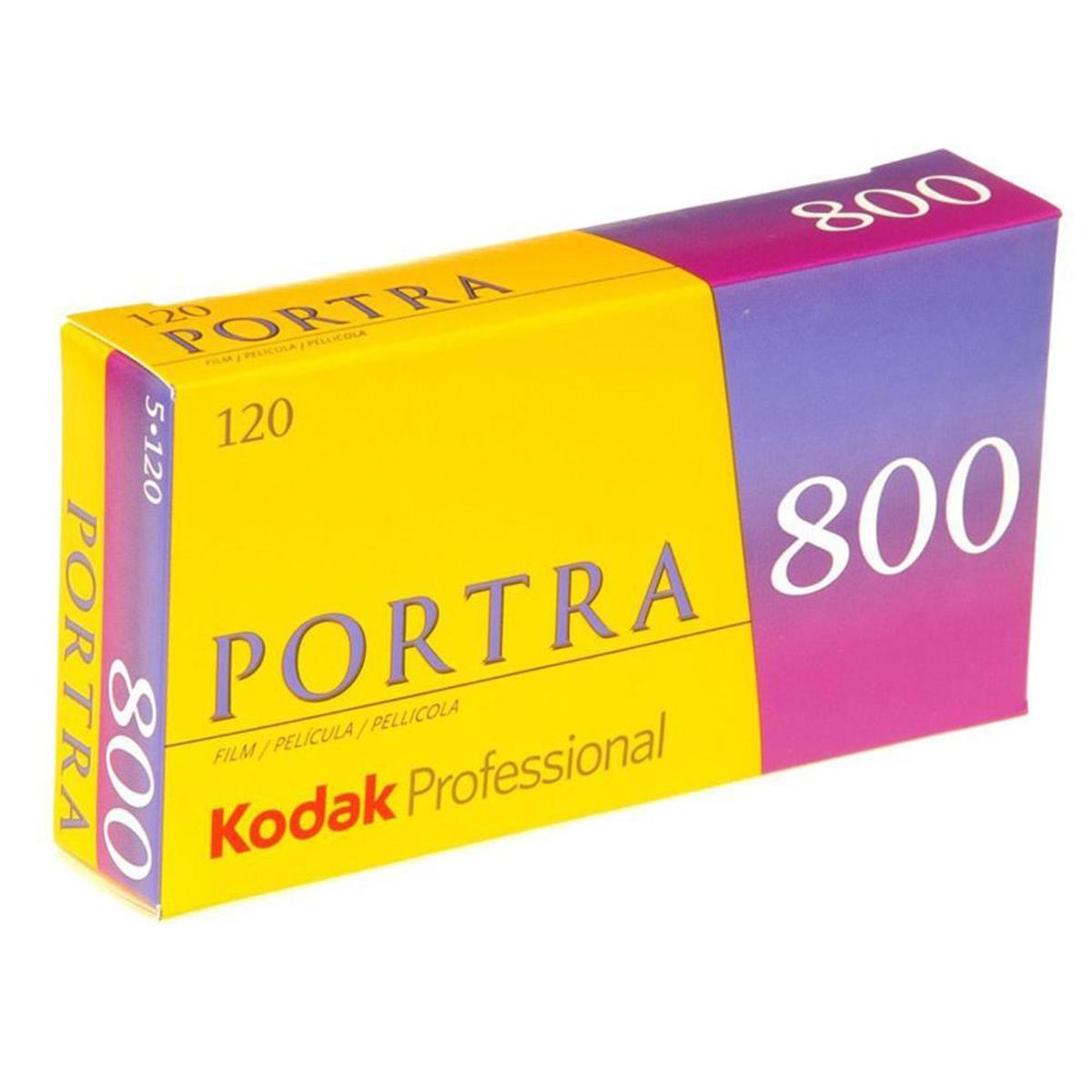 

KODAK Kodak Portra 800 Color Negative Film 120 Size, 5 Pack