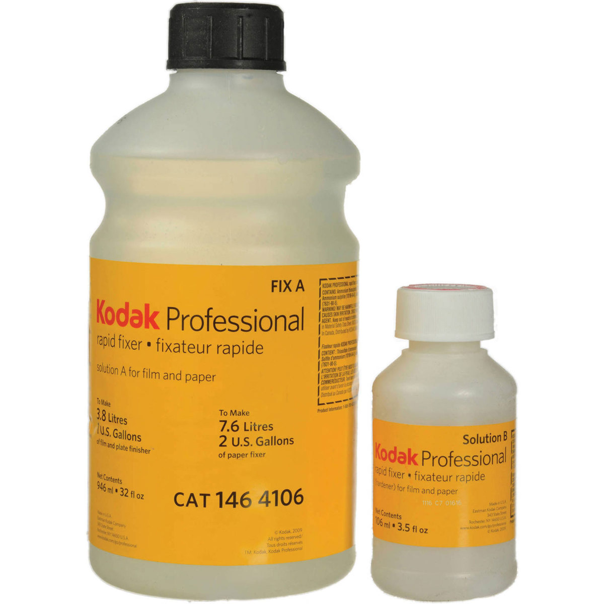 

KODAK Kodak Liquid Rapid Fixer Solution A and B for Black & White Film/Paper, 1 Gallon