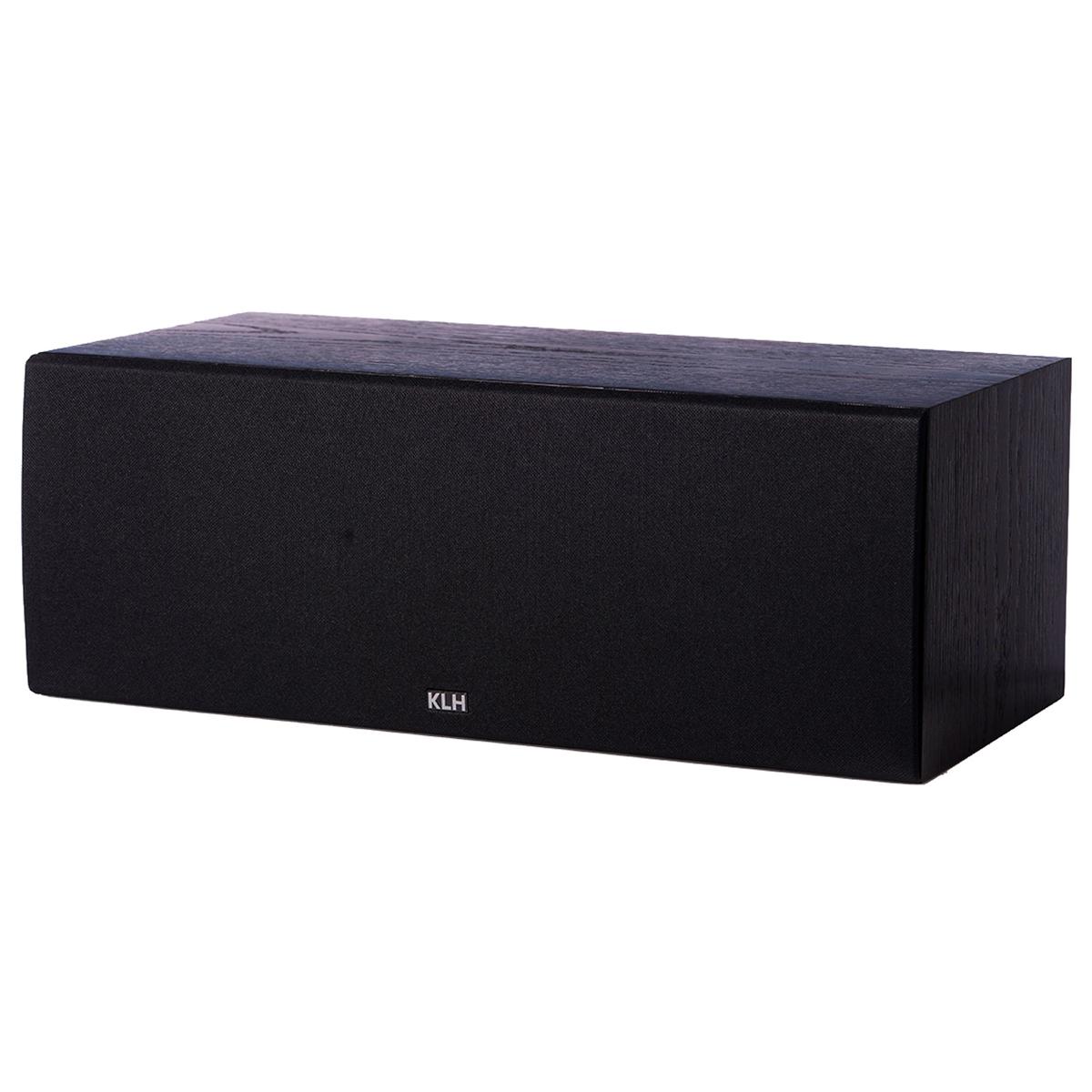 

KLH Story 2-Way Bass Reflex Center Channel Speaker, Black Oak