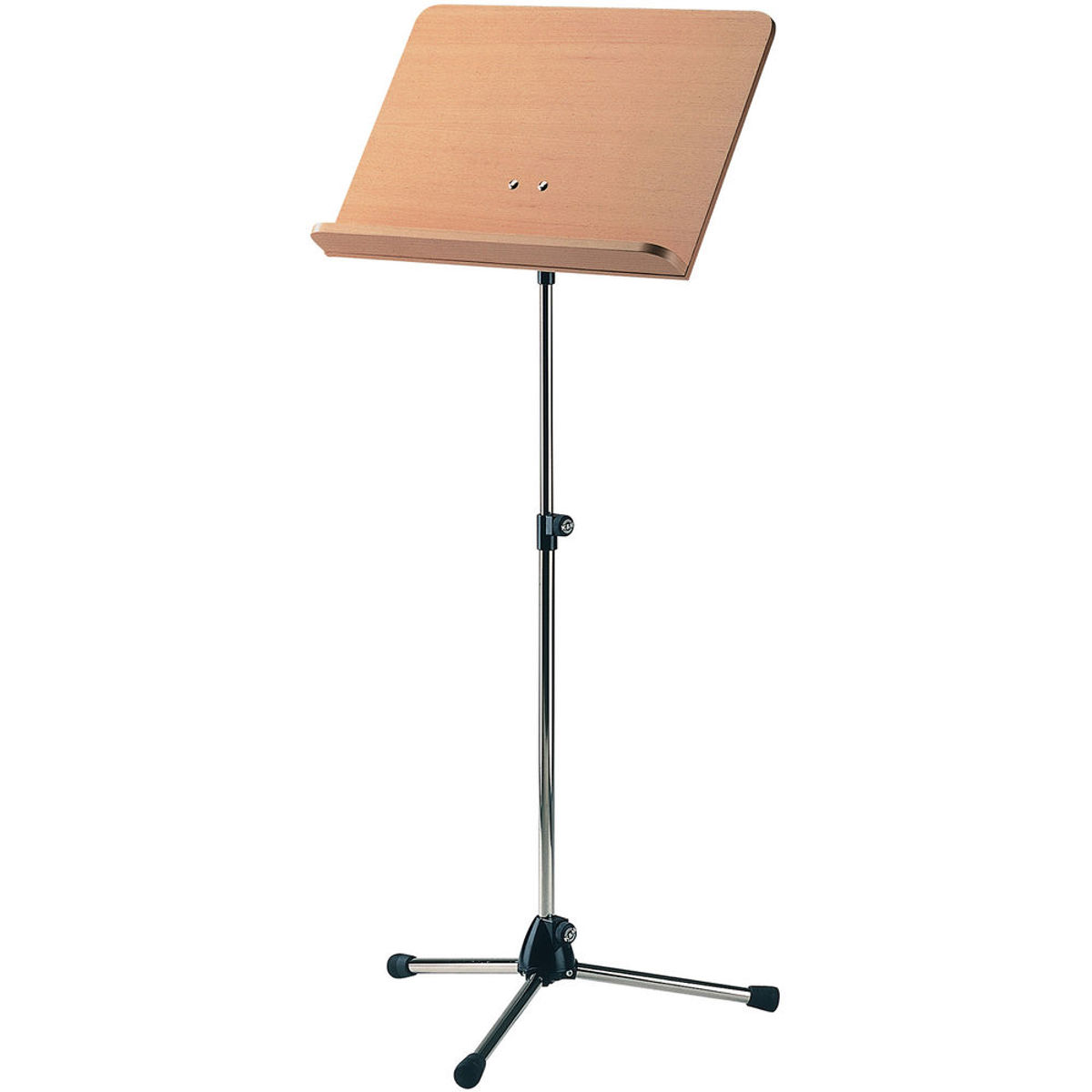 

K&M 118/1 Orchestra Music Stand with Chrome Stand and Beech Wooden Desk