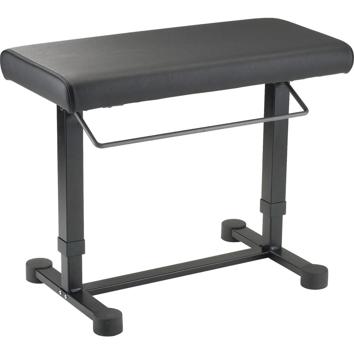 

K&M 14080 Uplift Piano Bench w/ Imitation Leather Seat, 17.7-23.6" Height, Black