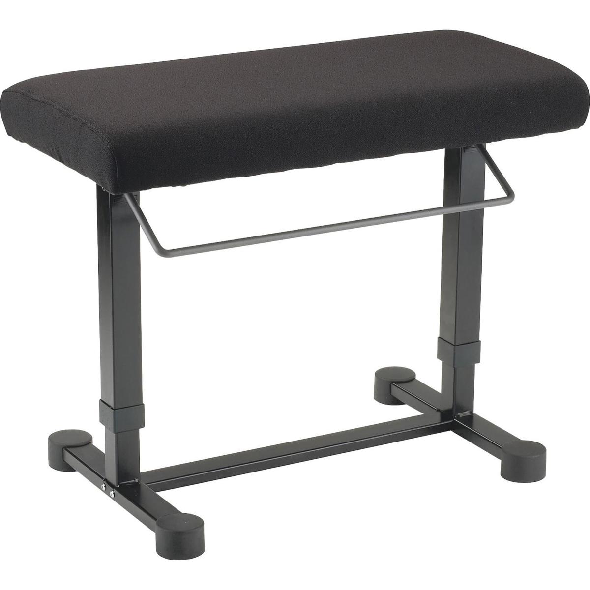 

K&M 14081 Uplift Piano Bench w/ Fabric Seat, 17.7-23.6" Adjustable Height, Black