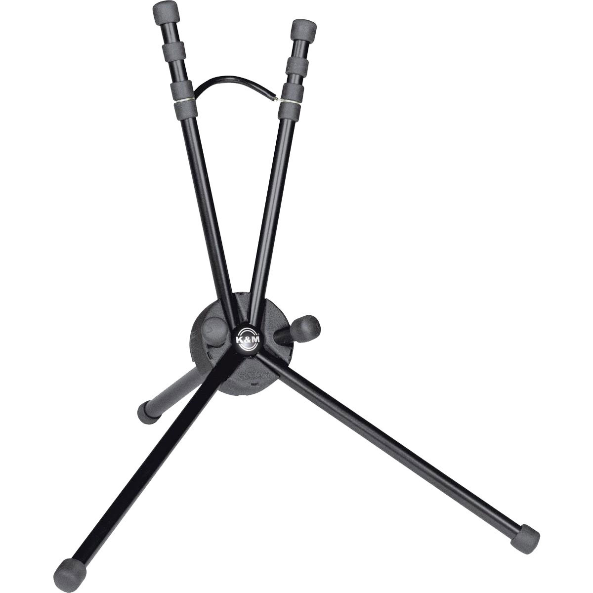 

K&M 14340 Saxxy Saxophone Stand, 11.8" Height, Black