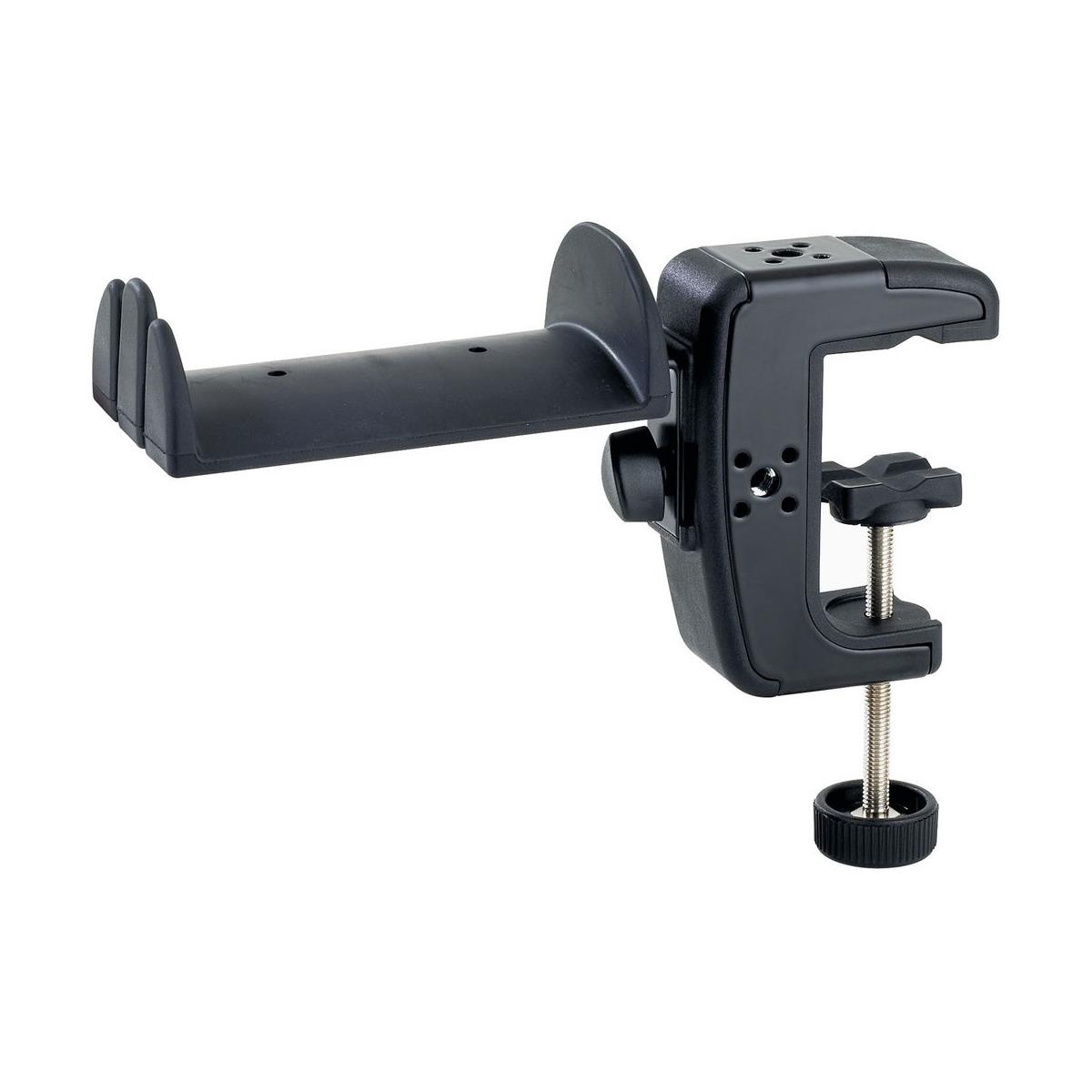 Photos - Other Sound & Hi-Fi K&M K&M 16085 Headphone Holder with Table Clamp, Fits Tables Up to 53mm Th 