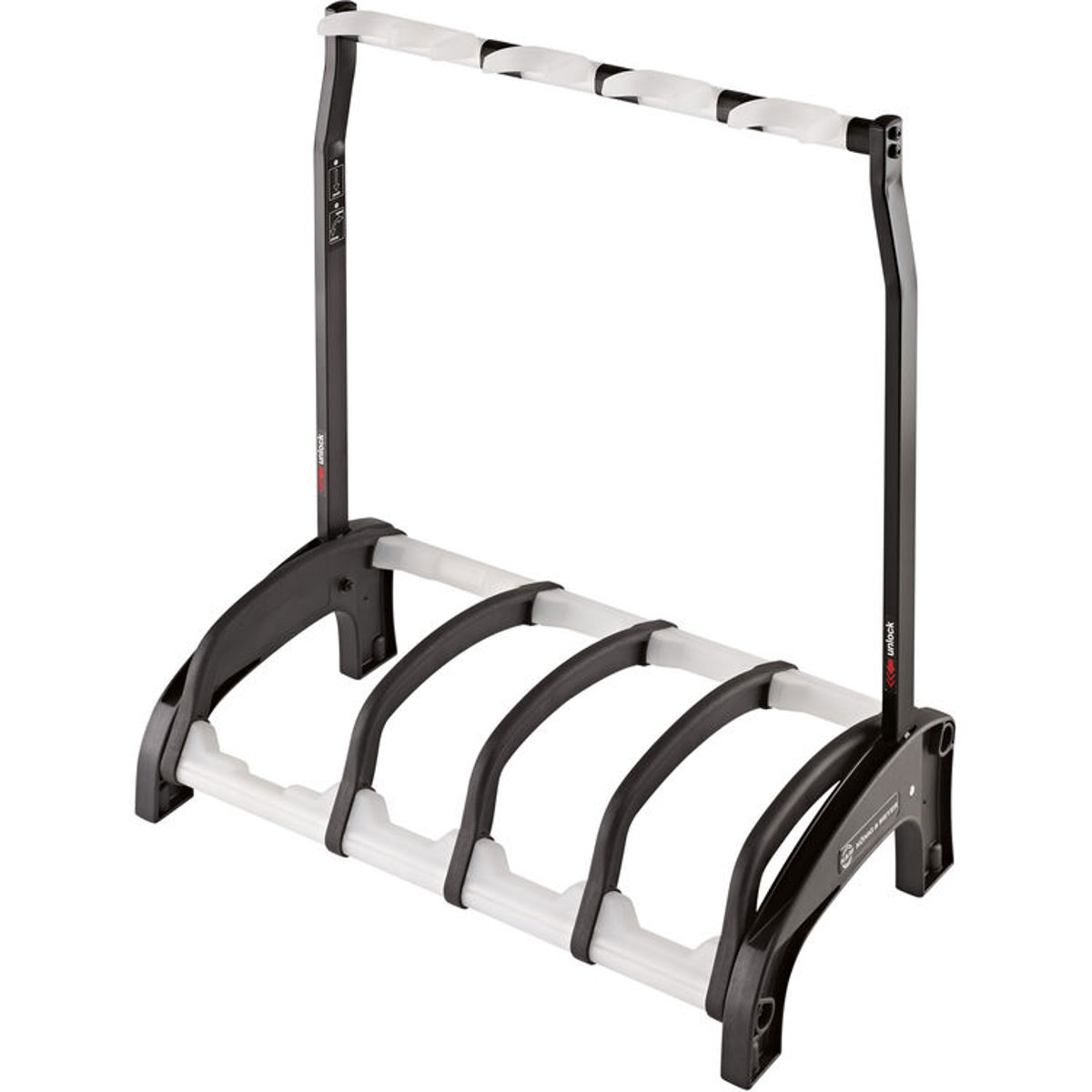 

K&M 17534 Four Guitar Stand for Guardian 3+1 Guitar, Black/Translucent