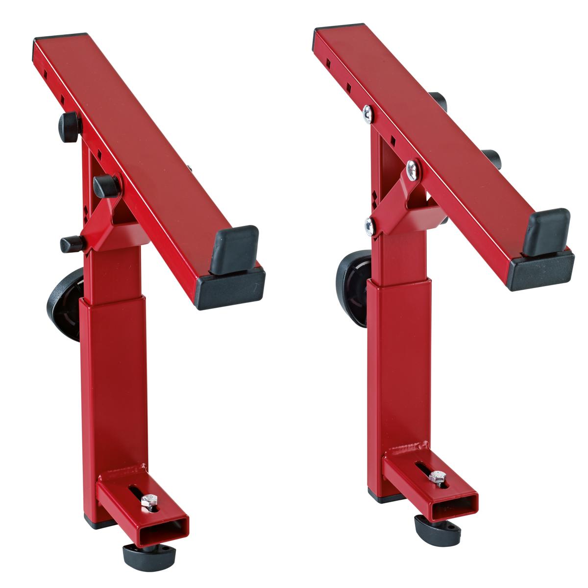 

K&M 18822 Third-Tier Stacker for Omega Stands, 7.87 to 10.82" Height, Red