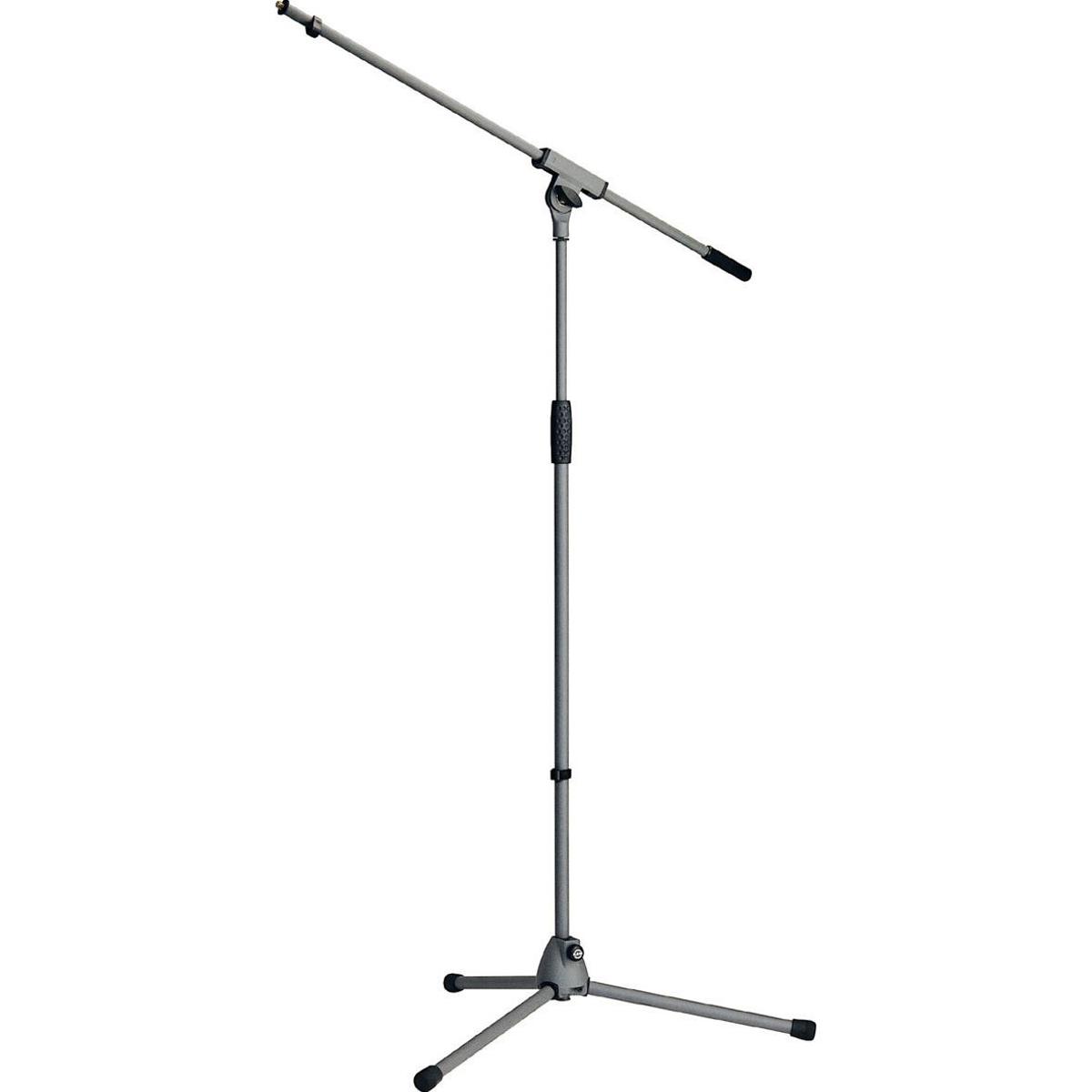 

K&M 21060 Soft Touch Telescoping Tripod Mic Stand, 36.42-64.17" Height, Gray
