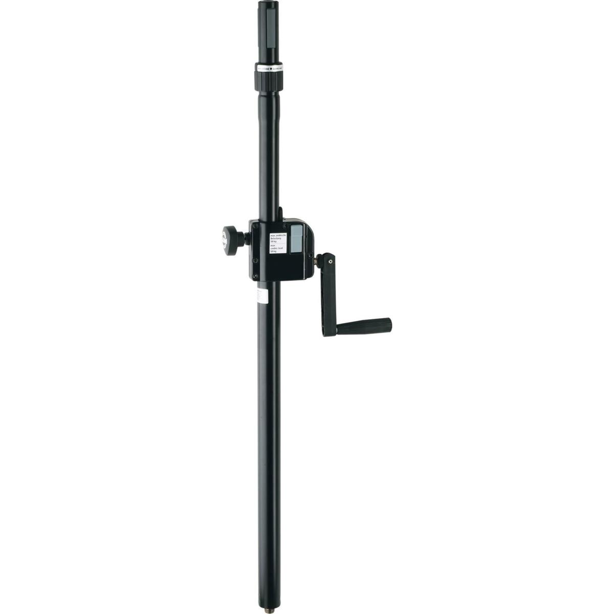 

K&M 21340 Distance Rod with Hand Crank and Ring Lock, 36.2-59.84" Height, Black